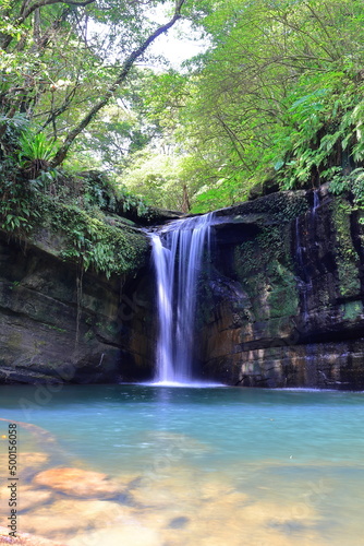 Wanggu Waterfall a waterfall located in Pingxi District, New Taipei City, Taiwan