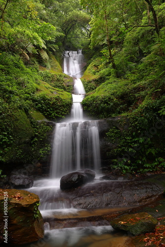 Youkeng Falls a waterfall located in Pingxi District, New Taipei City, Taiwan photo