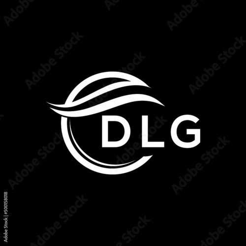 DLG letter logo design on black background. DLG  creative initials letter logo concept. DLG letter design.