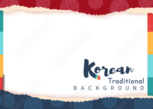 Vector of traditional Korean background photo