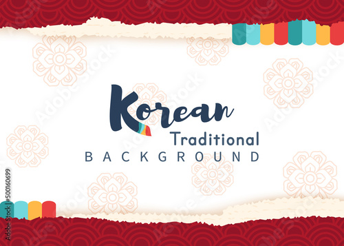 Vector of traditional Korean background