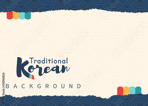 Vector of traditional Korean background