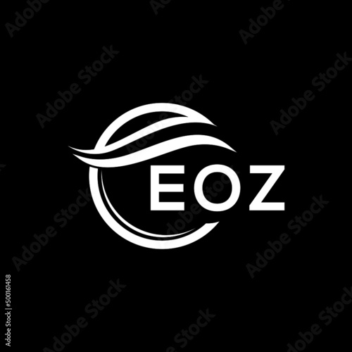 EPZ letter logo design on black background. EPZ  creative initials letter logo concept. EPZ letter design.
 photo