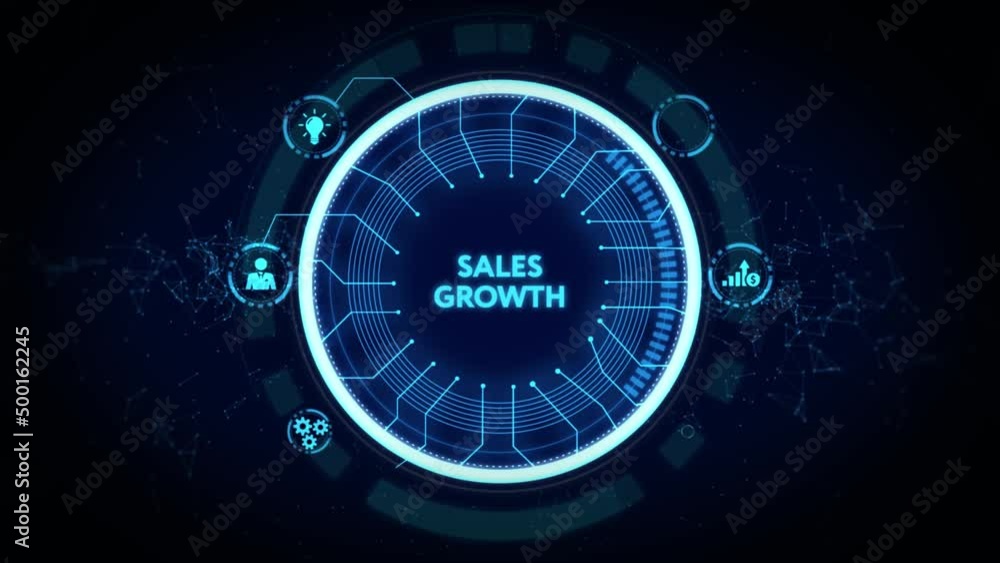 Sales growth, increase sales or business growth concept Sales growth, increase sales or business growth concept