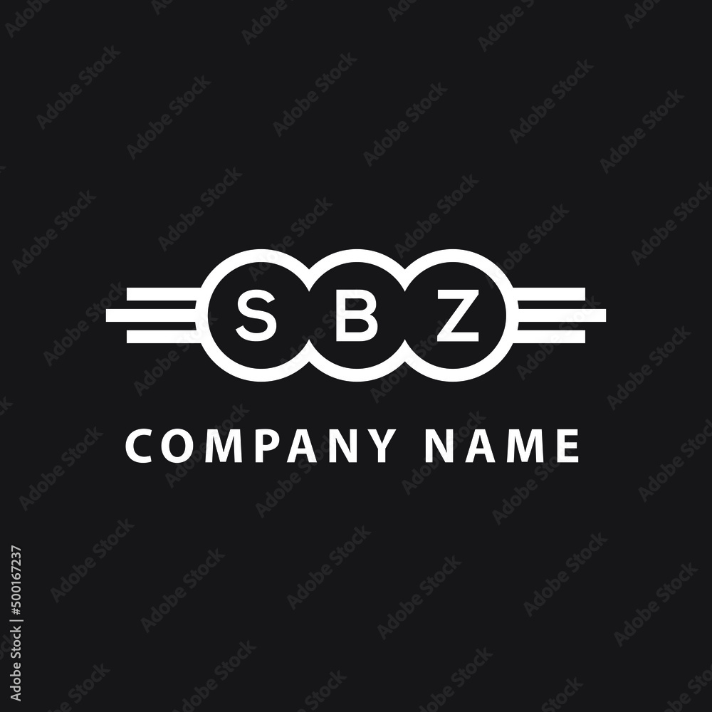 SBZ letter logo design on black background. SBZ creative initials letter logo concept. SBZ letter design. SBZ letter logo design on black background. SBZ creative initials letter logo concept. SBZ letter design.