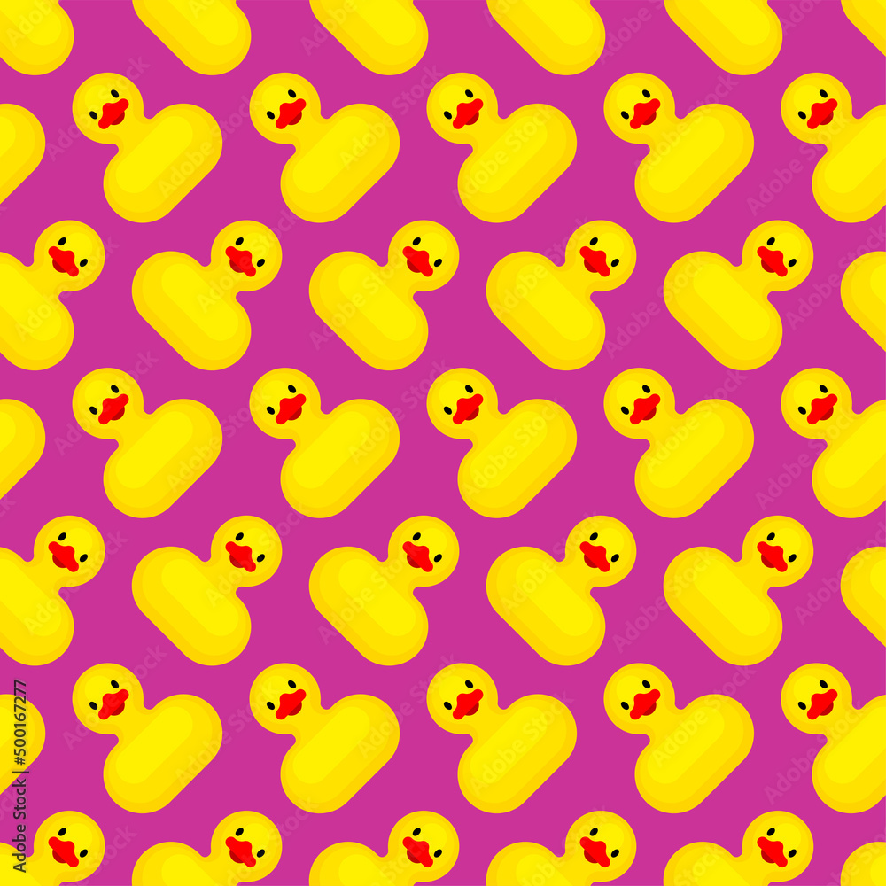 Rubber duck pattern seamless. Children's toy background. Baby fabric ornament Rubber duck pattern seamless. Children's toy background. Baby fabric ornament