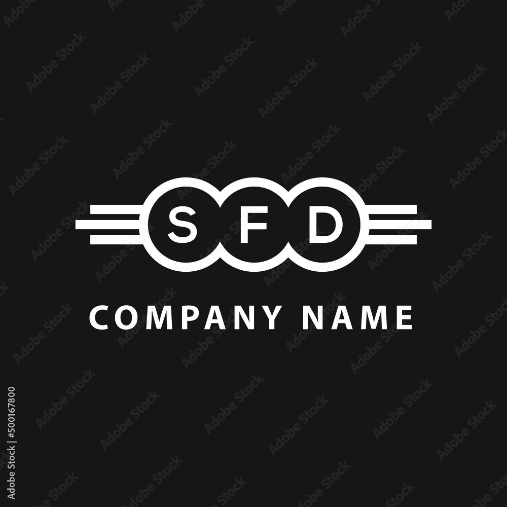 SFD letter logo design on black background. SFD creative initials letter logo concept. SFD letter design. SFD letter logo design on black background. SFD creative initials letter logo concept. SFD letter design.