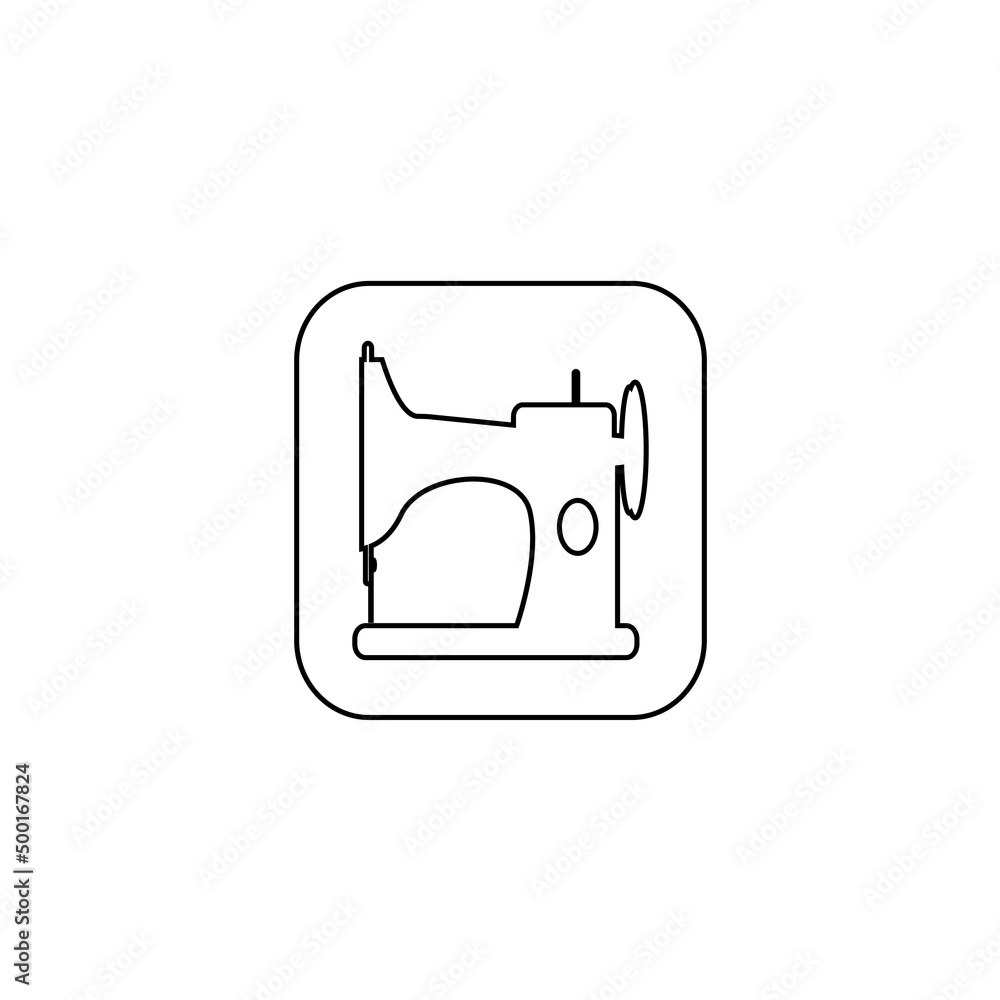 sewing machine icon image vector illustration