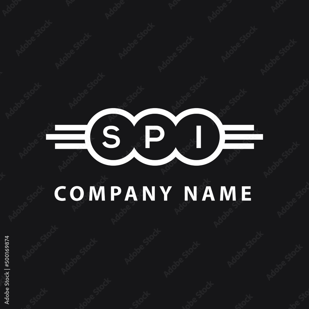 SPI letter logo design on black background. SPI creative initials letter logo concept. SPI letter design. SPI letter logo design on black background. SPI creative initials letter logo concept. SPI letter design.