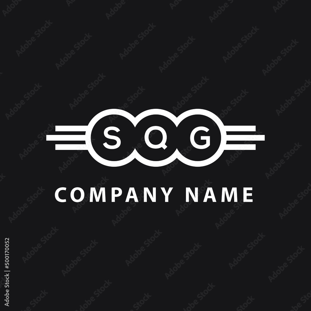 SQG letter logo design on black background. SQG creative initials letter logo concept. SQG letter design. SQG letter logo design on black background. SQG creative initials letter logo concept. SQG letter design.
