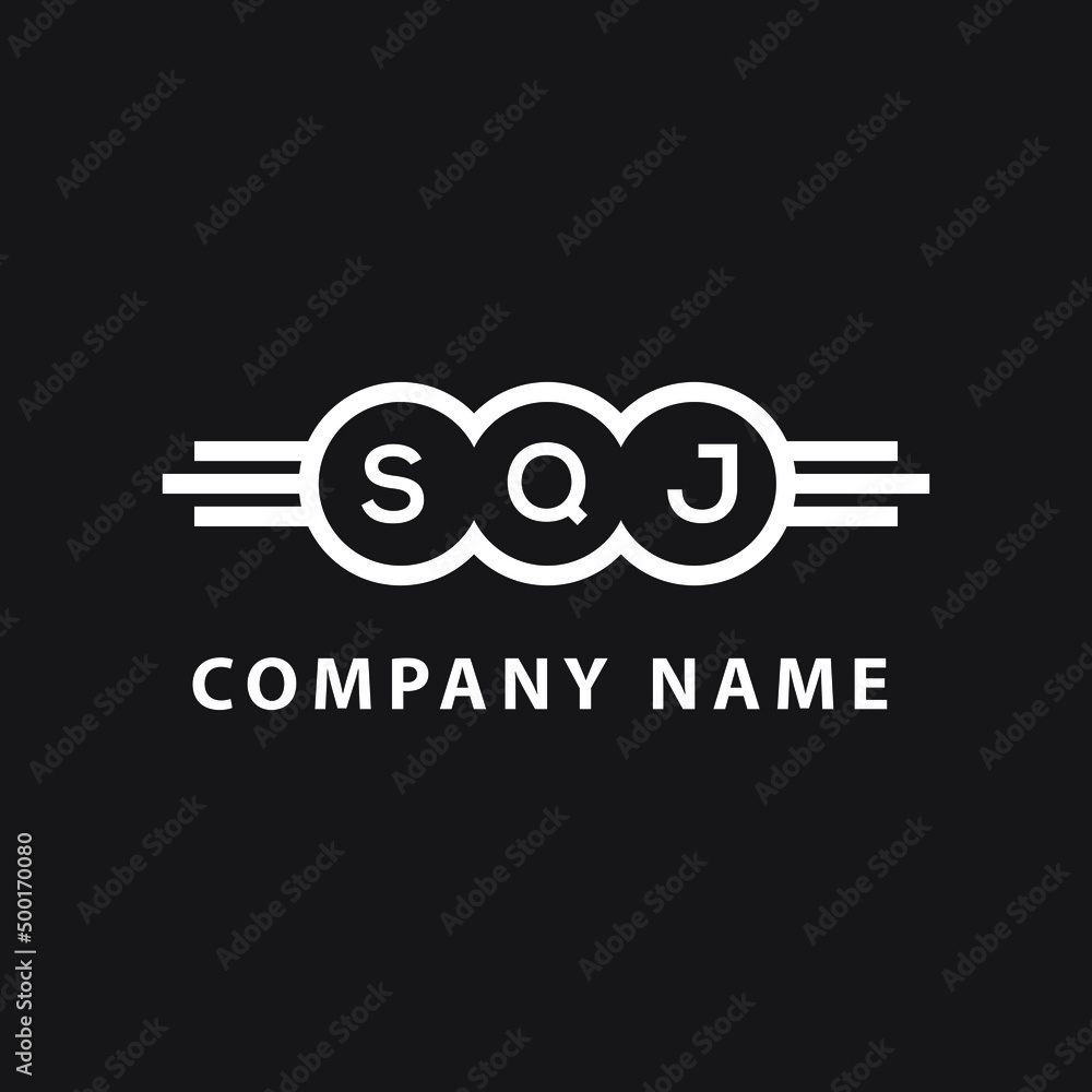 SQJ letter logo design on black background. SQJ creative initials letter logo concept. SQJ letter design. SQJ letter logo design on black background. SQJ creative initials letter logo concept. SQJ letter design.