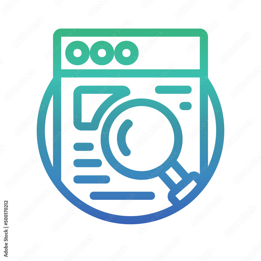 Website Search , Search gradient icon.