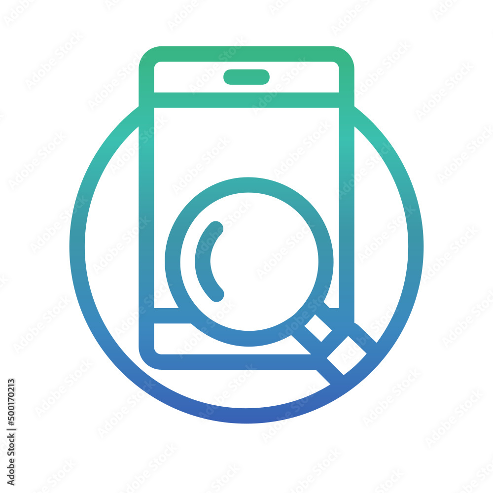 Mobile Search , Search gradient icon. Mobile Search , Search gradient icon.