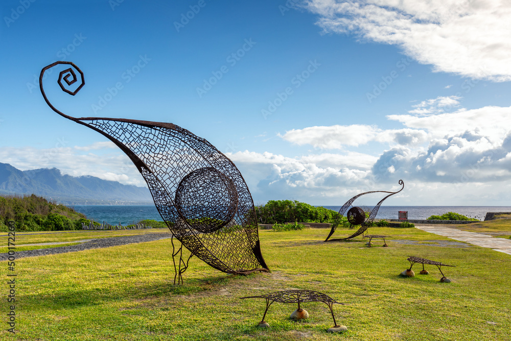 Taitung, Taiwan - April 4, 2022: Tiehua Music Village, a place where many of local indigenous residents come together to share arts and music to the community.