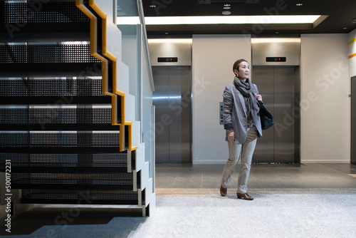 Business Woman Going to Work
