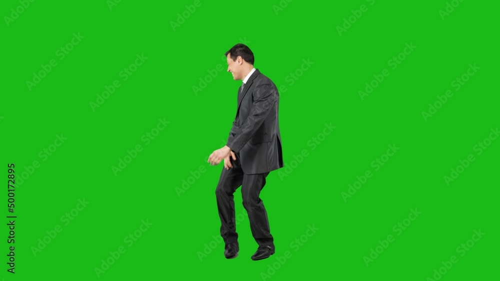 Rebellious and undisciplined employee against chroma key Rebellious and undisciplined employee against chroma key