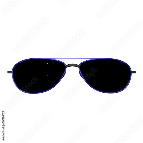 Aviators sunglasses with navy frames 