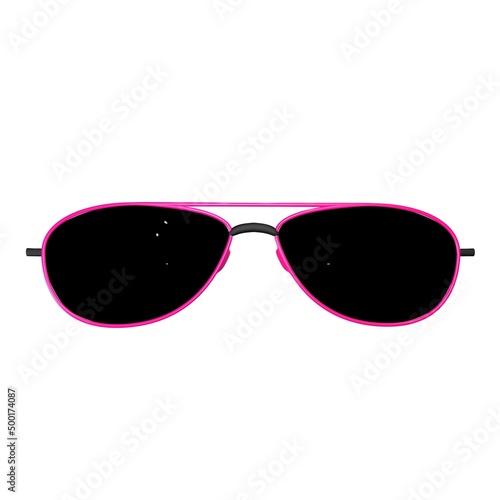 Aviators sunglasses with pink frames 