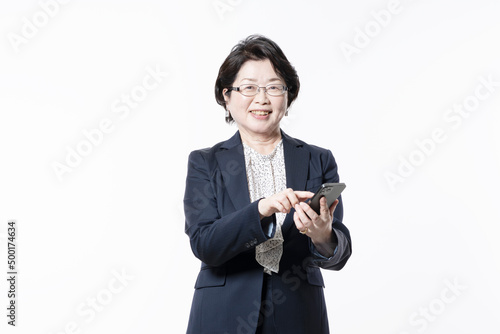 Portrait of Elderly Woman photo