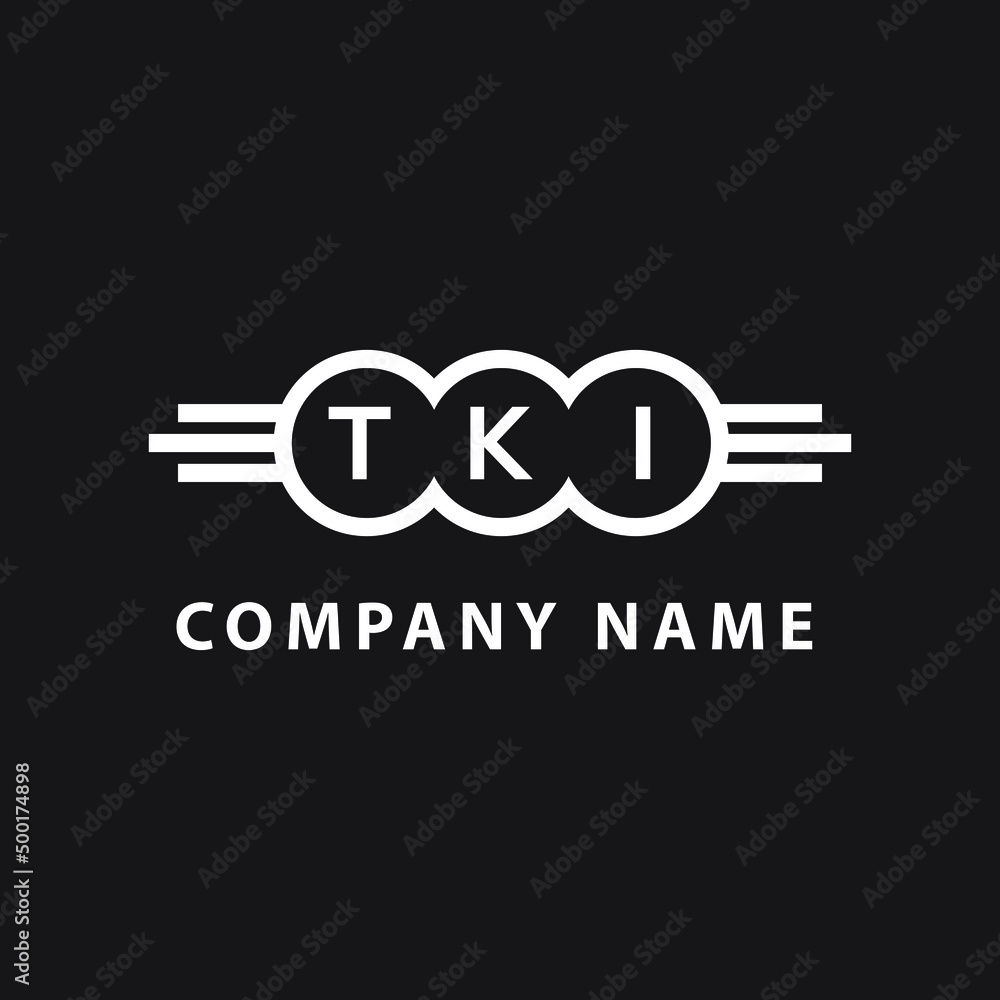 TKI letter logo design on black background. TKI creative initials letter logo concept. TKI letter design. TKI letter logo design on black background. TKI creative initials letter logo concept. TKI letter design.