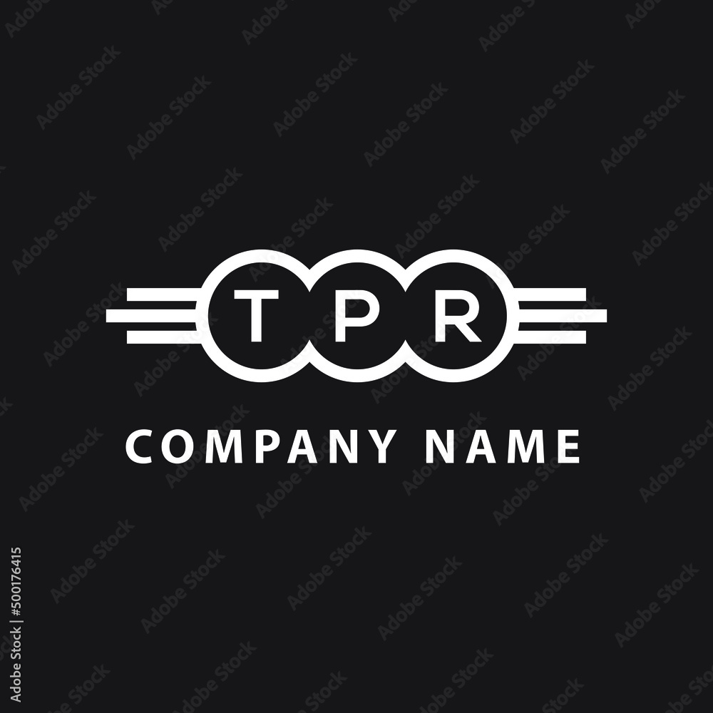 TPR letter logo design on black background. TPR creative initials letter logo concept. TPR letter design. TPR letter logo design on black background. TPR creative initials letter logo concept. TPR letter design.