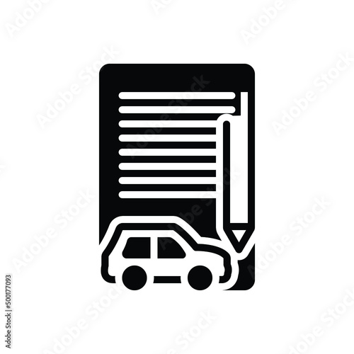 Black solid icon for waiver