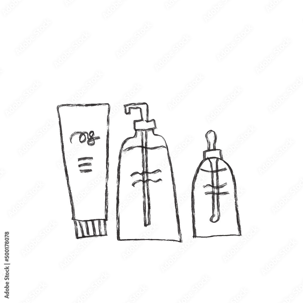 化粧品線画アイコン 化粧品線画アイコン
