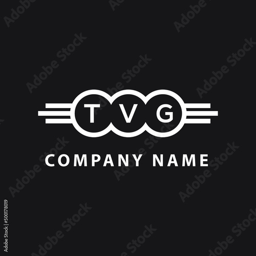 TVG letter logo design on black background. TVG  creative initials letter logo concept. TVG letter design. photo