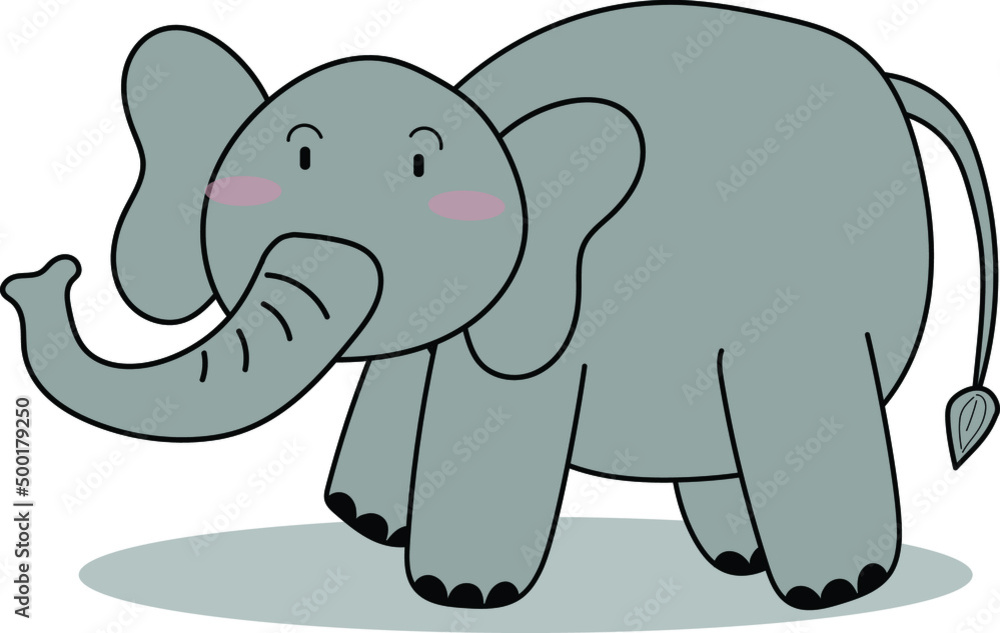 Fototapeta premium elephant cartoon 