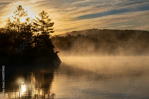 Fotografie, Obraz Bord de lac au Québec