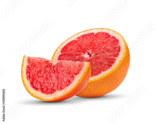 Grapefruit isolated on white background.