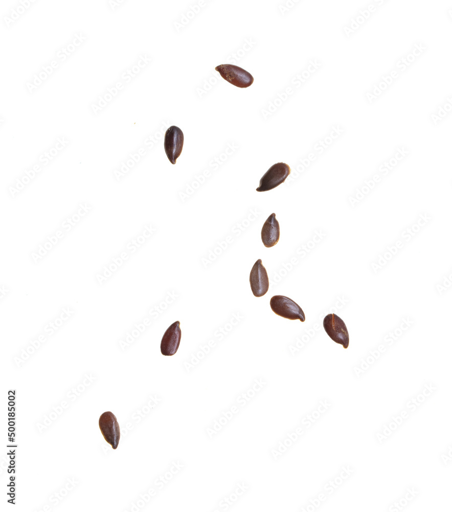 Sesame seeds isolated on white background. Sesame seeds isolated on white background.