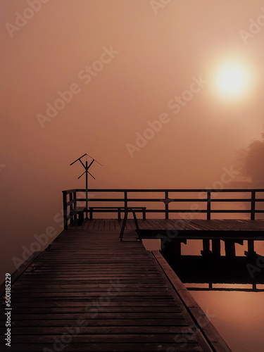 pier at sunset