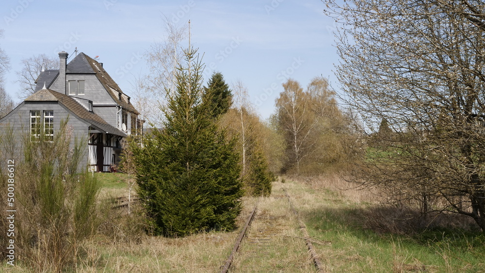 Gleise am Bahnhof von Thalfang Gleise am Bahnhof von Thalfang
