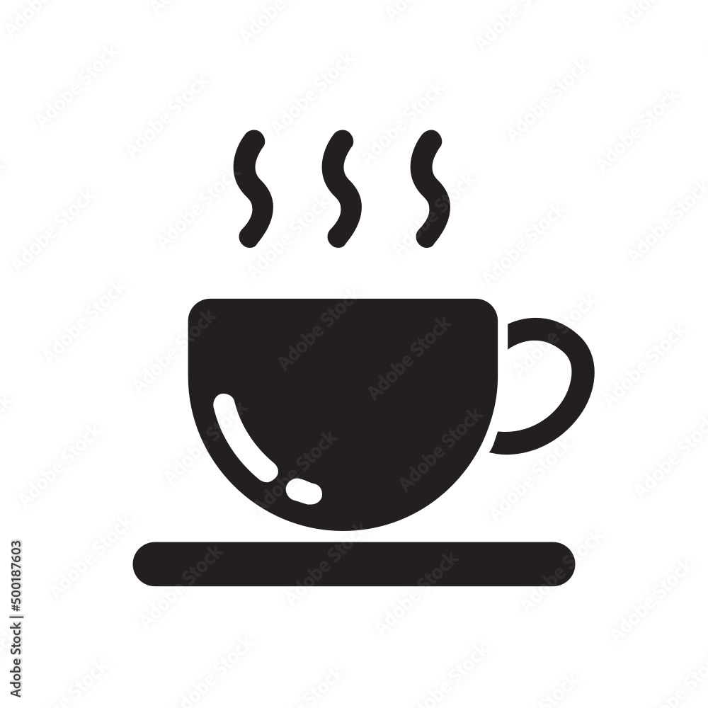 Hot Coffee , Food and drink solid icon. Hot Coffee , Food and drink solid icon.
