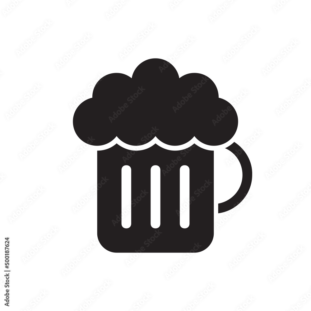 Beer , Food and drink solid icon. Beer , Food and drink solid icon.