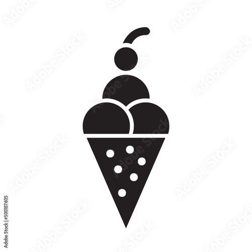 Icecream , Food and drink solid icon.