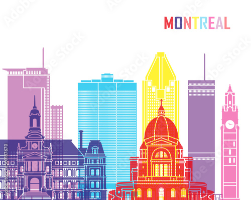Montreal skyline in watercolor © Paulrommer