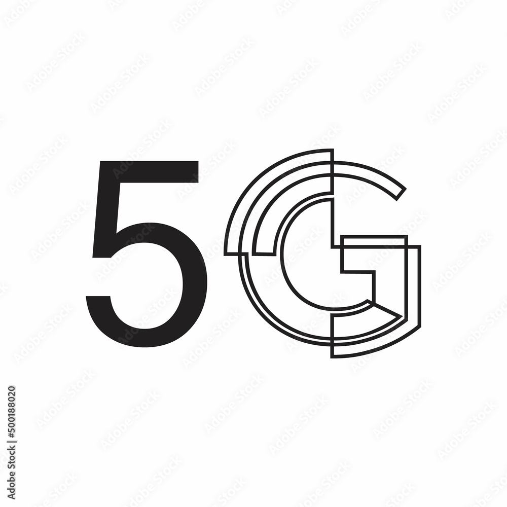 5G logo icon for your business illustration 5G logo icon for your business illustration
