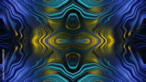 blue and yellow abstract