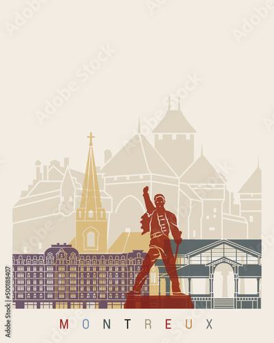 фотографія Montreux skyline poster