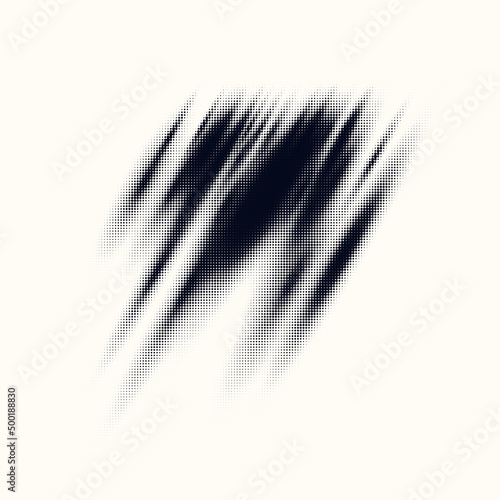 Monochrome printing raster, abstract vector halftone background.