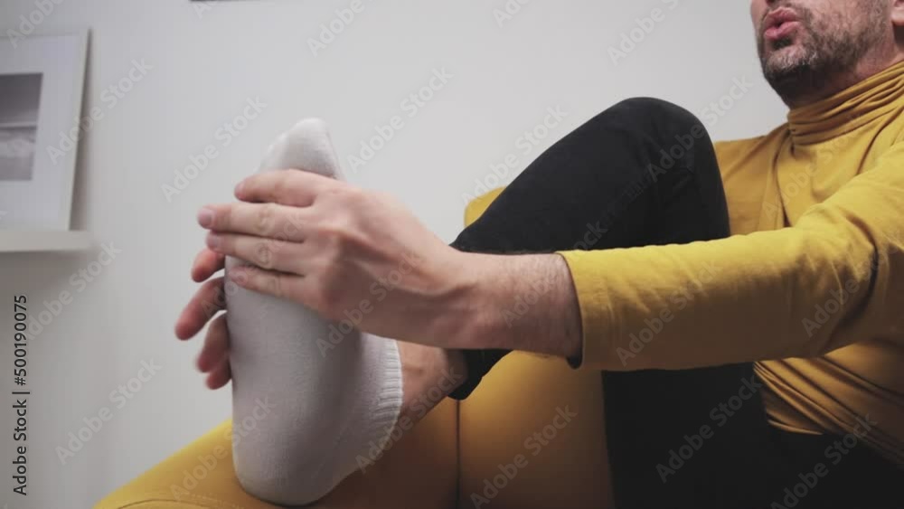 Adult male with foot pain, dislocation, numbness, cramp and other joint