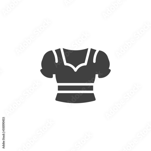 Photographie Top blouse vector icon