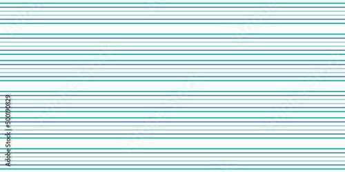 Striped pattern background. Vector seamless repeat border of horizontal stripes in blue and green. Design element banner.