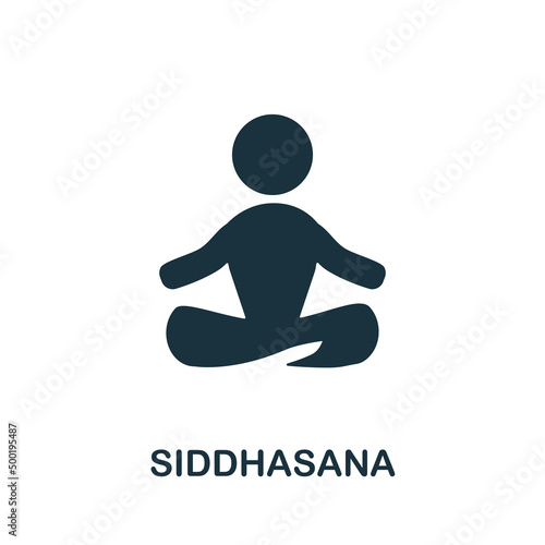 Siddhasana icon. Simple element from yoga collection. Creative Siddhasana icon for web design, templates, infographics and more photo