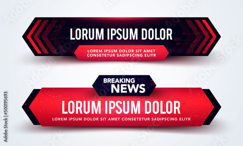 Lower Third News Line Banner