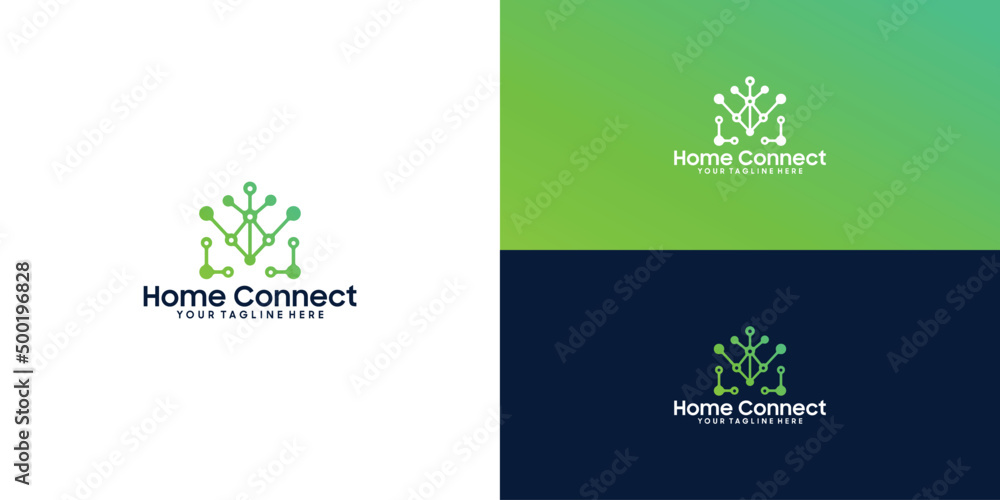 technology and data house logo design inspiration technology and data house logo design inspiration