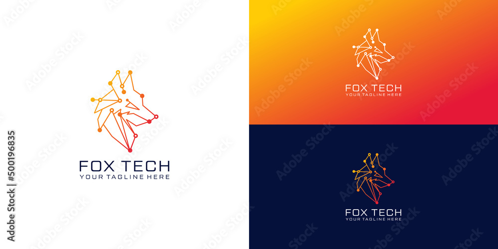 Fox technology logo design inspiration