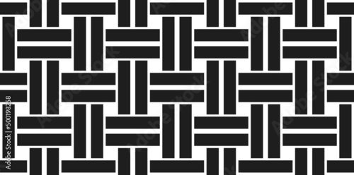 Seamless vector weaving pattern, linear background with crossed lines, textile knitted repeat tiling wallpaper, perfect simplistic minimal design.